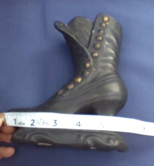 Vintage Ceramic Black Witch Boot Vase Witches Boot Vase Halloween - Picture 9 of 9